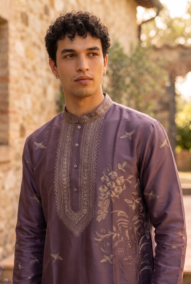 Outluk Wedding Vol 57 Silk Mens Kurta With Pajama